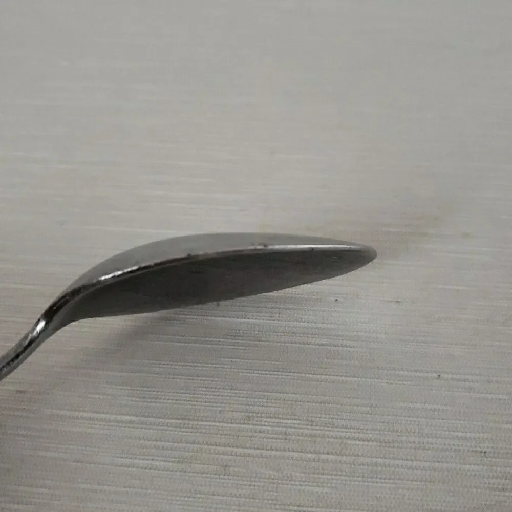 Interpur Stainless Mexicali Rose Dinner Fork & Spoon Black Textured Handle Japan